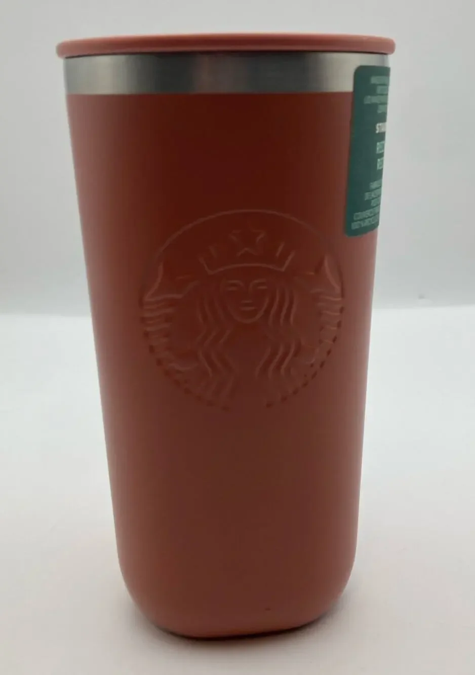 New STARBUCKS 2024 Terracotta 90% Recycled Stainless Steel 12oz Triangle Tumbler